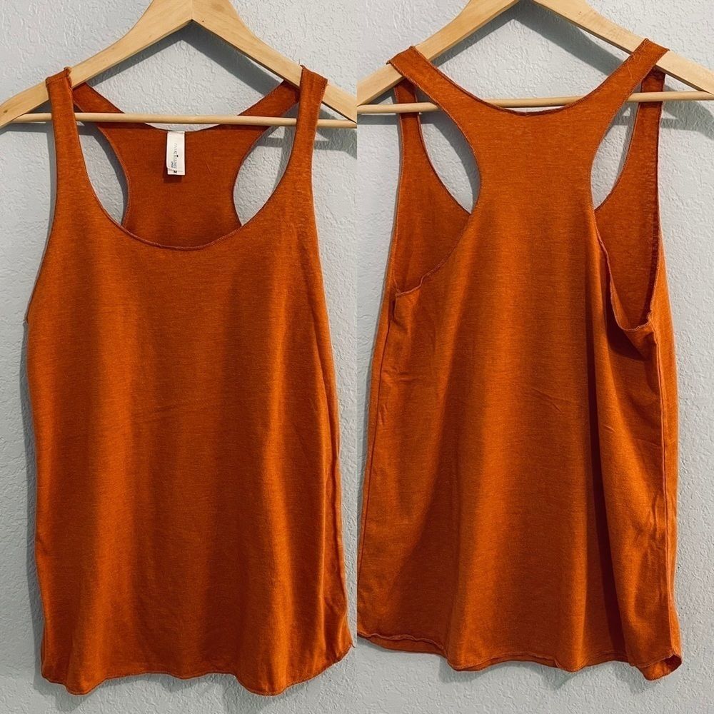 NWOT Over the Limit Orange Racerback Tank‎ Top M - Picture 3 of 14